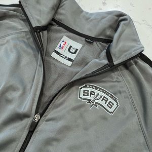 NWT - Men's San Antonio Spurs Charcoal Gray Full-Zip Jacket
